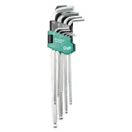 9PCS Ball Point Long ArmHex Key Set